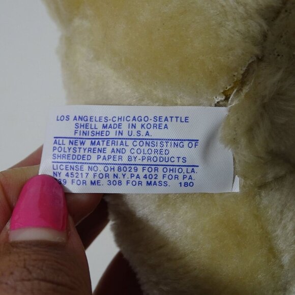 Vintage Ace Novelty I Heart Cats Dog Garfield Tail Plush Stuffed Animal - Picture 6 of 10